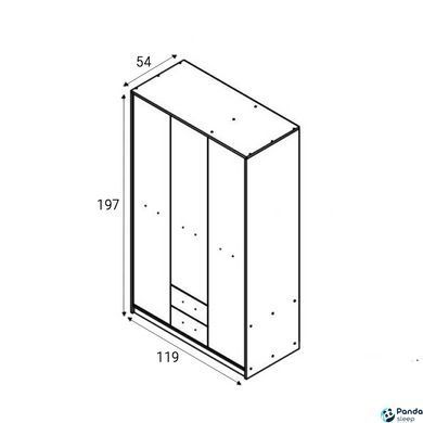 Шафа Непо Дуб Сонома SZF3D2S