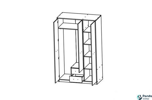 Шафа Непо Дуб Сонома SZF3D2S